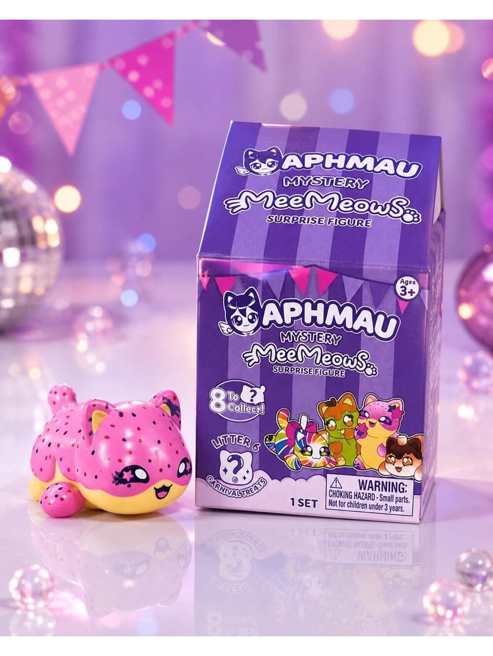 Aphmau MeeMeows Mystery Surprise Figure – Carnival Treats Pink Cat w/ Box
